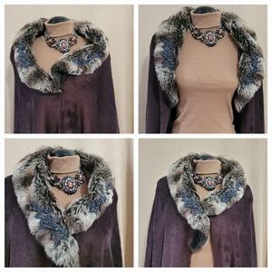 Faux Fur Poncho / cape